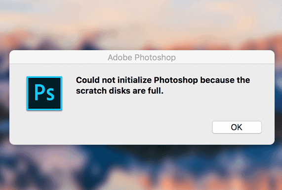 clean up scratch disk for mac photoshop